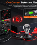 Pro Grade Adjustable Bench Power Supply 30V 10A With Switching Regulated Output Intelligent Charging Mode Real Time Ah Display