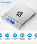 Pro Grade Digital Gram Scale 500g 0.01g Precision Kitchen Scale With Backlit LCD Display Stainless Steel Pocket Design