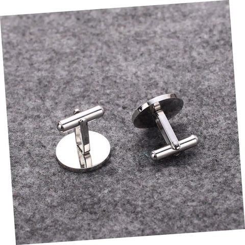 Black Cross Cufflinks For Men Titanium Steel Shine Dress Shirt Buttons Decorative Fasteners For Business And Formal Wear With A Boss Vibe