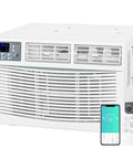 Three Light Window Air Conditioner 13,000 BTU For Quick Cooling In Any Room No Fuss Setup Easy Install Quiet Operation White Finish