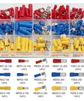 Top Notch 236 Pc Insulated Wire Electrical Connectors Assortment Kit With Butt Spade Ring Terminals And Fast Disconnect Crimp Tools For Pro DIY Wiring Jobs color-coded connectors in storage case