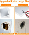 Wall Patch Drywall Repair Kit 10 X 10 Inch Self Adhesive Mesh Patch for Quick Hole Fix in Walls and Ceilings shown in use
