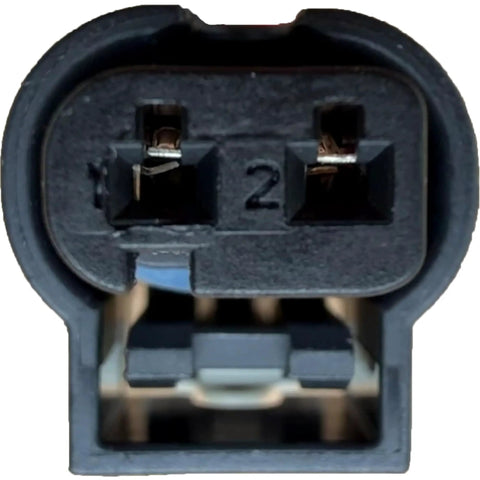 Premium Engine Coolant Temperature Sensor Connector And Wiring Harness Kit front view showing two terminals and durable material.