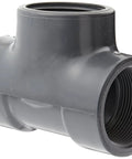 Three Inch Schedule Eighty Pvc Tee Fitting With Female Npt Threads For Branching Three Pipes Built Tough For Chemical And Corrosion Resistance