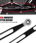Harley Davidson Shifter Linkage Replacement For Touring Models 1980 To 2024 Street Glide Electra Glide Road King Softail Dyna Road Glide Tri Glide Easy Install And Ready To Go Gear Shift Linkage black anodized slotted rod and rod end