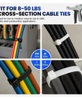Ergonomic Cable Tie Gun For Heavy Duty Zip Ties Featuring Adjustable Tension Control and precision flush cut for cable management.