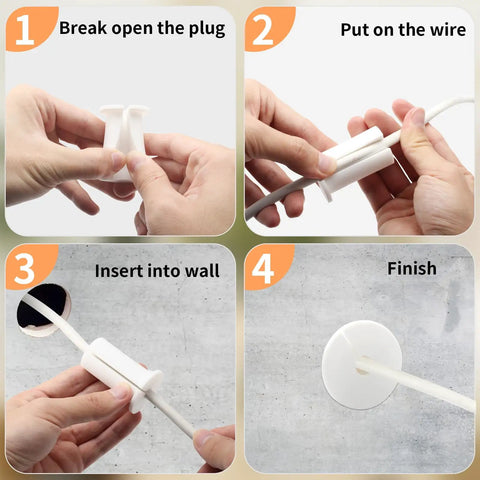 Steps to install Slick Starlink Cable Routing Kit For One Inch Wall Holes With Heavy Duty Wall Bushing And Snappy Ethernet Grommet.