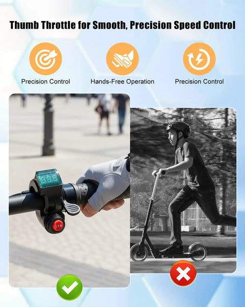 DC Motor Speed Controller With Thumb Throttle For 10 To 50V Systems, 60A Peak, Forward And Reverse, Real Time Voltage Display, Built In Cooling Fan, Fuse Protection, Ideal For DIY Motors, Bikes, Scooters, Robots