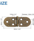 No Sweat Rock Solid Folding Table Hinges 270 Degree Rotation Set Of 4 Bronze Zinc Hardware Screws size 82x30mm for sewing tables.