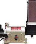 Beefy Direct Drive Bench Belt Sander For Woodworking With 4 By 36 Inch Belt And 8 Inch Disc, 0.75 HP Motor Delivers 3450 RPM shown