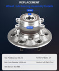 Front Wheel Bearing And Hub Assembly For 2009 2012 Chevrolet Colorado And GMC Canyon 6 Lug 515121 Direct Fit OE Quality