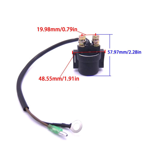 12V Outboard Starter Solenoid Relay Assembly For Mercury Mariner Motors 8HP Through 75HP Replaces OEM Numbers 825096T 89-825096T