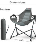 Oversized Hammock Camping Chair With Adjustable Backrest For Next Level Comfort And Support 350LBS Heavy Duty Portable