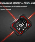 Pro Grade Laser Inclinometer And Digital Angle Meter For Absolute And Relative Readings Magnetic Inclinometer With LED Backlit Rotatable Screen 4x90 Degree Measurement Multi Unit Support MM Per Meter And Inches Per Foot Rechargeable 1000mAh Battery, front view