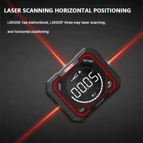 Pro Grade Laser Inclinometer And Digital Angle Meter For Absolute And Relative Readings Magnetic Inclinometer With LED Backlit Rotatable Screen 4x90 Degree Measurement Multi Unit Support MM Per Meter And Inches Per Foot Rechargeable 1000mAh Battery, front view