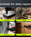 Electric Screwdriver Set With 33 Magnetic Bits And 3 Torque Settings, 300 RPM, 1500mAh Rechargeable Cordless Driver, LED Light used for repairs