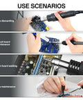 2 In 1 Hot Air Rework And Soldering Iron Station Pro Grade 700W SMD ESD Safe Soldering Kit use scenarios detail
