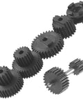 Built Tough Steel Gearbox Kit For Dual Speed Transmission Swap Compatible With WPL B1 B14 B24 B16 B36 C14 C24 1/16 Scale Rc Car smooth steel gears