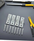 Heavy Duty Wall Mount Fence Hinges For Privacy Gates And Large Swinging Barn Doors Kickass Iron Security Hardware with screws
