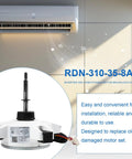 Air Conditioner Fan Motor Replacement External Brushless DC Motor For AUX Air Conditioning RDN 310 35 8A 8B Compatible DC310V