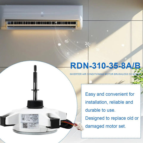 Air Conditioner Fan Motor Replacement External Brushless DC Motor For AUX Air Conditioning RDN 310 35 8A 8B Compatible DC310V