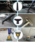 All Purpose Vacuum Attachment Kit With Air Driven Pet Upholstery Turbo Brush And Swivel Head Nozzles 10 Piece Set in use