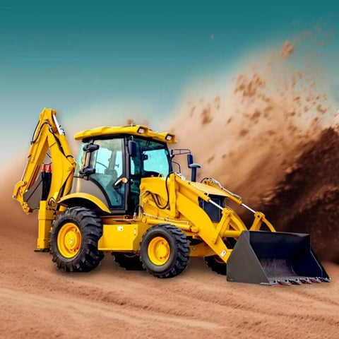 All In One Backhoe Loader With Multi Functional Cab And Excavator Attachments For Digging And Demolition Workhorse Earth Moving Machine