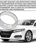 Graphite donut exhaust gasket, 48mm ID, universal for SUV/truck; automotive part shown beside a white car.