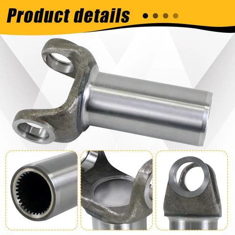 Close-up of Dead Nuts Accurate Drive Shaft Slip Yoke Replacement For Gm Th Turbohydromatic And 4L80E Transmissions, steel, 32 spline.
