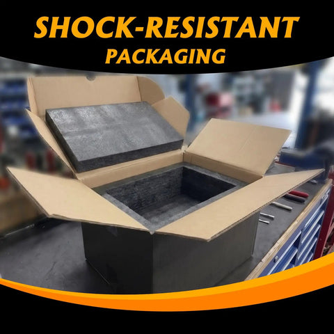 Shock-resistant packaging for Beefed-Up Steel Gear Starter Replacement 14-Tooth Plug And Play For 12-19.5 HP Lawn Tractors and Mowers.