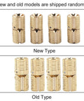 4 Pack Brass Hinges Heavy Duty Copper Material 180 Degree Opening For Worktops Tables And DIY Projects Home Hardware With Easy Install And Smooth Swing, new and old types