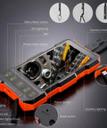 Triple Lens Endoscope For Auto And Home Repairs Engine Drain Inspection HD Waterproof Camera With IP67 Rating Great For Plumbing HVAC And DIY Diagnostics Pro Grade Sewer And Drain Inspection Tool handheld monitor with buttons and USB port