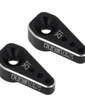 Beefy Aluminum 25T Servo Arm Horn For SCX24 1 24 RC Crawler Upgrade Pack Of 2 High Torque Micro Servo Black Durable Parts