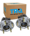 Front view of Beefed Up Rear Wheel Bearing And Hub Assembly Set, 2 Piece, for Hyundai Sonata, Tucson and Kia Optima models.