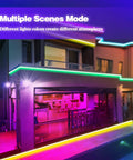 Modern house with 65.6Ft Led Strip Lights For Bedroom With App Control And Music Sync Ultra Long Color Changing Mood Lighting