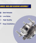 Front Wheel Bearing And Hub Assembly 513299 For Nissan Sentra 2007 2008 2009 2010 2011 2012 Front Position With 4 Lug Bolts Non ABS