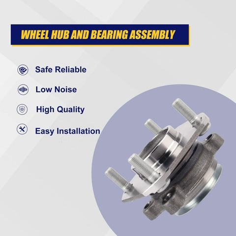 Front Wheel Bearing And Hub Assembly 513299 For Nissan Sentra 2007 2008 2009 2010 2011 2012 Front Position With 4 Lug Bolts Non ABS