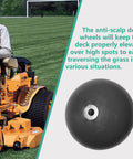 Anti Scalp Deck Wheel Kit For Lawn Mower 4 Pcs Beefed Up Replacement Set Compatible With Turf Tiger Cat Wildcat Cub Models 481632 10225