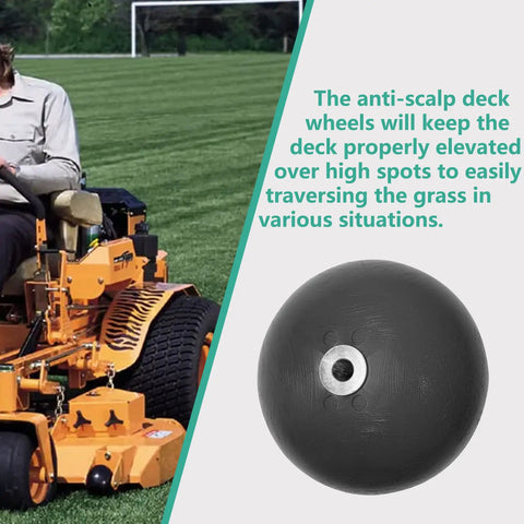 Anti Scalp Deck Wheel Kit For Lawn Mower 4 Pcs Beefed Up Replacement Set Compatible With Turf Tiger Cat Wildcat Cub Models 481632 10225