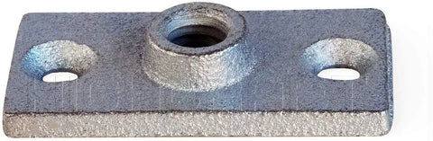 Ceiling Flange Hanger Plate For Three Eighths Inch Threaded Rod Not Pipe DIY Friendly Plumbing And Industrial Decor Galvanized Iron Sturdy Mounts