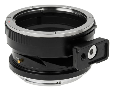 Tilt Shift Adapter For Pentax 645 Autofocus Lenses To Fuji Cameras With 10 Degrees Tilt, 20mm Shift, 360 Degree Rotation, All Metal Build For Precise, Wobble Free Mounting And Creative Macro Shots, black metal lens mount