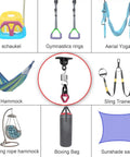Beefy Safety Rotational Swivel With Aluminum Alloy Double Ball Bearings, Holds Over 8500 Pounds, 360 Degree Spin For Smooth Rope Climbing, Hiking And Workouts, Attaches Up To Three Carabiners, Prevents Rope Twist And Kinking on hanging gear