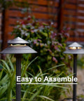 8 Pack 3W LED Low Voltage Pathway Lights Kit With 180 Lumen Output Hardwired 12V Pagoda Style Walkway Lights 3000K