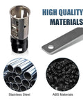 Universal Cigarette Lighter Socket Replacement With Removal Tool Fits Most Cars, Durable Heat Resistant Base, materials shown in image