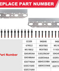 5.7L Hemi Exhaust Manifold Gasket Set with Bolt Studs and Nuts plug and play bolt-on direct fit for Dodge Ram 1500 2500 3500