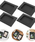 Black Window Envelopes Set 30 Pack Small Size For Business Cards Photos And Invitations with foldover flap and clear window
