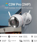Outdoor 1080P Security Camera With 100ft Night Vision Weatherproof Housing And Smart Motion Detection Zones