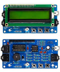 Morse Code Trainer Kit With Pre Soldered PCB And Enclosure Ready To Build For Beginners And Tech Nerds displayed front and back views