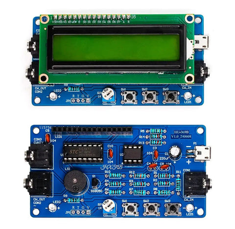 Morse Code Trainer Kit With Pre Soldered PCB And Enclosure Ready To Build For Beginners And Tech Nerds displayed front and back views