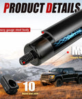 Rock Solid Gas Struts For Truck Tonneau Cover And Pickup Bed Topper Upgrade Smooth Hydraulic Action 2 Pack heavy gauge steel body with M8 thread